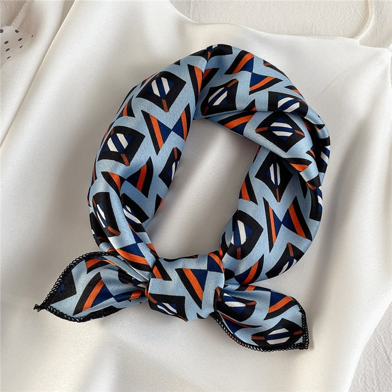 Square Silk Scarf, Bandana for Women