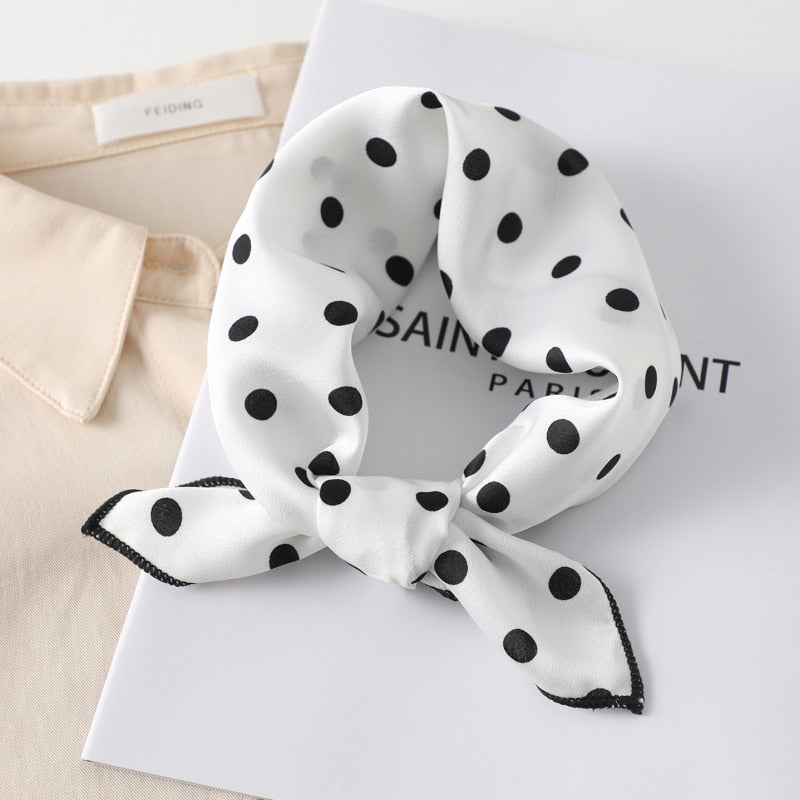 Square Silk Scarf, Bandana for Women