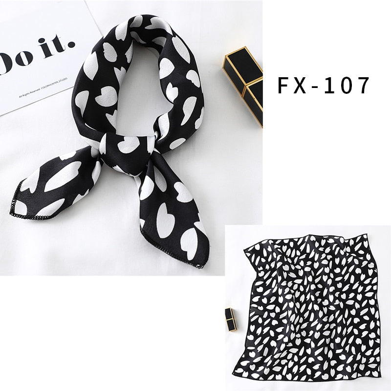 Square Silk Scarf, Bandana for Women