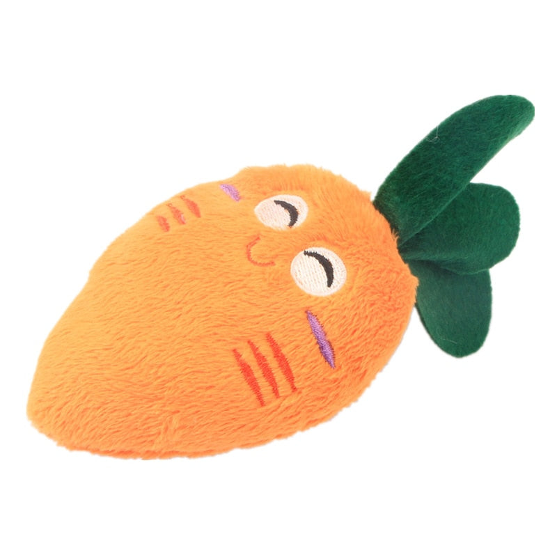 Pet Toys Plush Squeaky Toy Bite-Resistant Clean Dog Chew Puppy, Training Toy Soft Banana Bone, Vegetable, Fruit.