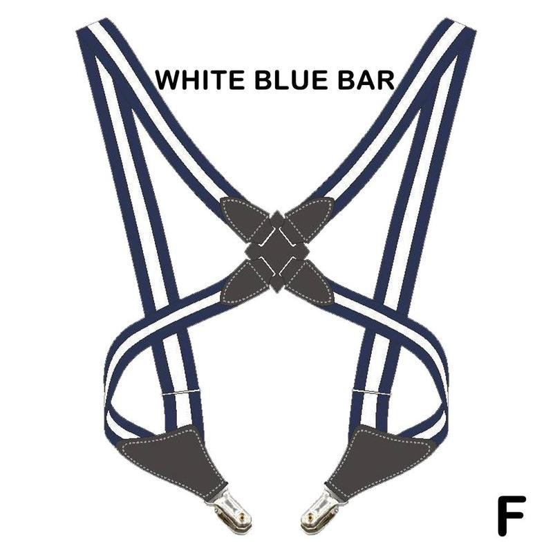 Bretels voor heren Verstelbare bretels X-vormige elastische band Zijclip Crossover