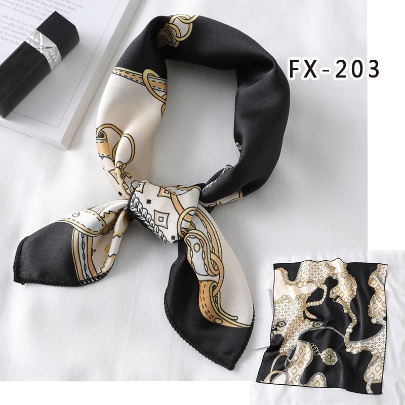 Square Silk Scarf, Bandana for Women