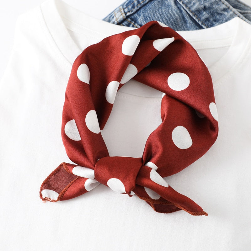 Square Silk Scarf, Bandana for Women