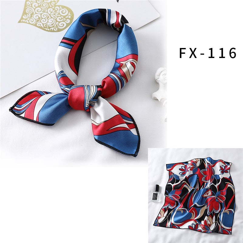 Square Silk Scarf, Bandana for Women