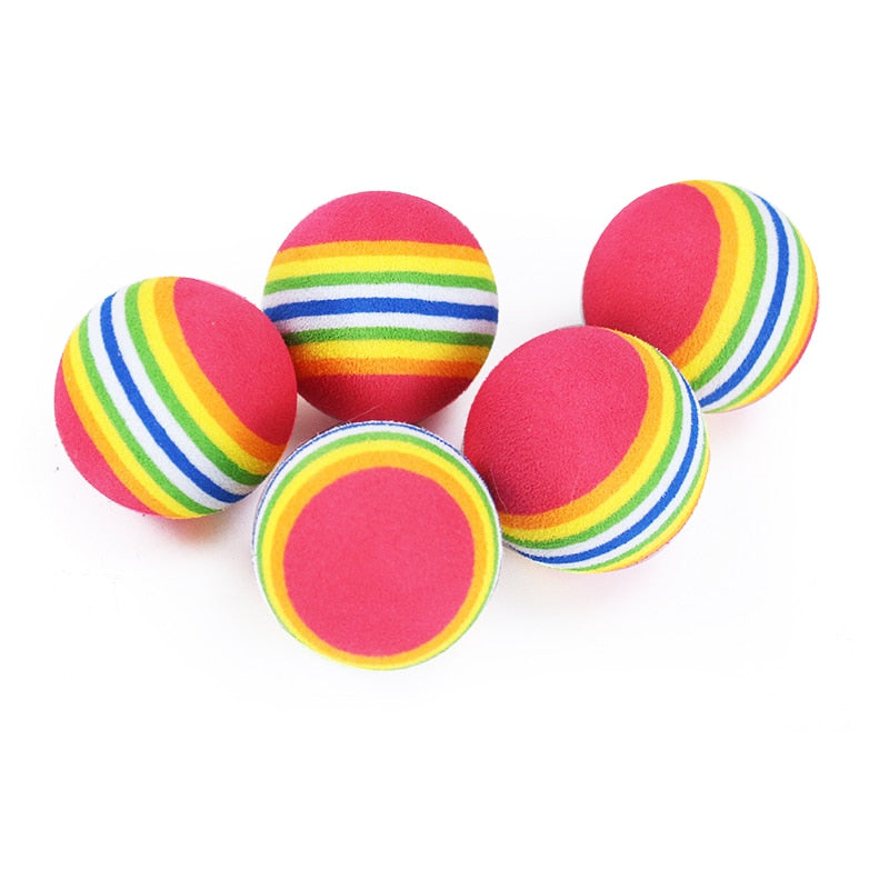1pcs Cat Toys Ball Interactive, Cat Dog Play Chewing Rattle Scratch Ball Training Balls