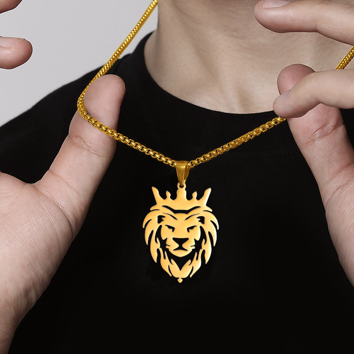 King Crown Necklaces for Men & Boys