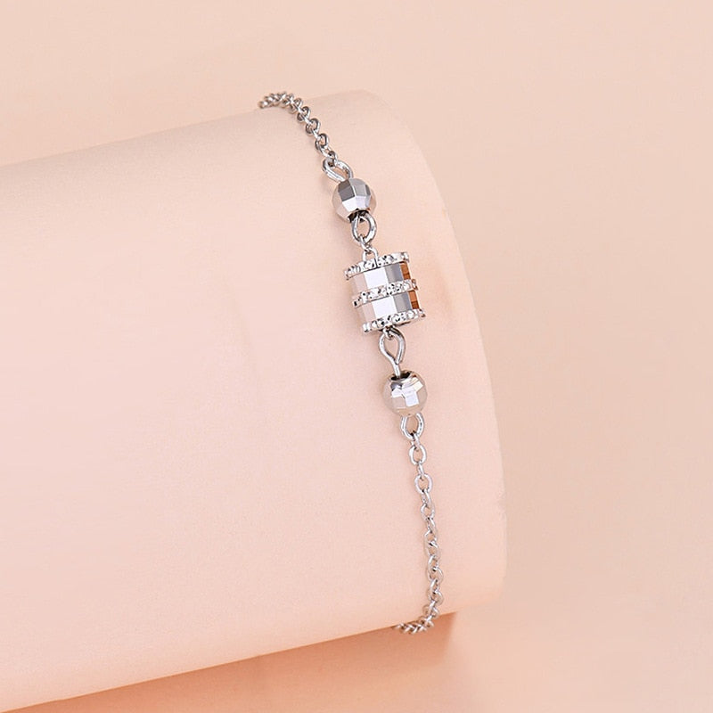 925 Sterling Silver Charm Bracelet For Women