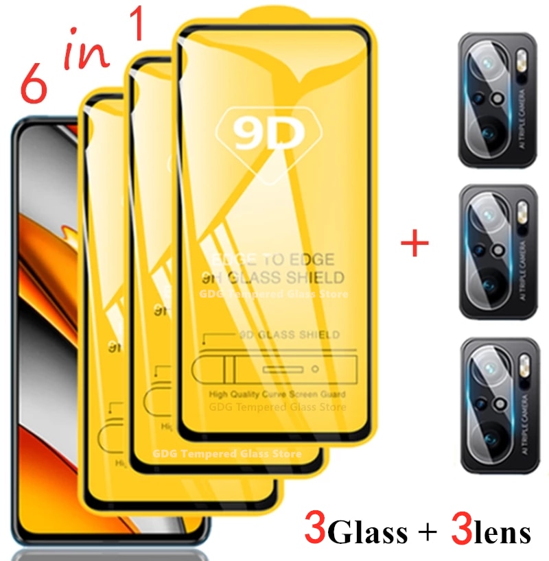 9D Protective Glass for Xiaomi Redmi Note 10 8 9 Pro 11 11s 9s 10s 5G Screen Protectors