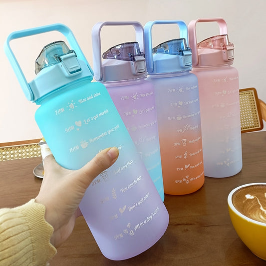 Sports Water Bottle With Time Marker Stickers