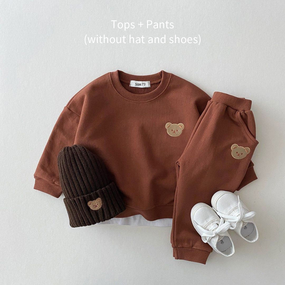 Toddler Baby Boys Girl, Clothing Set Kids Sweatshirt Pants 2Pcs Suits Outfits