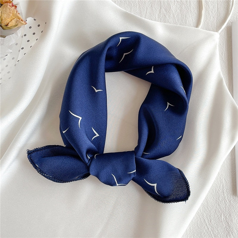 Square Silk Scarf, Bandana for Women