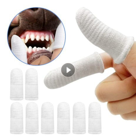Pet Two-finger Puppy Teeth Oral Cleaning Tool