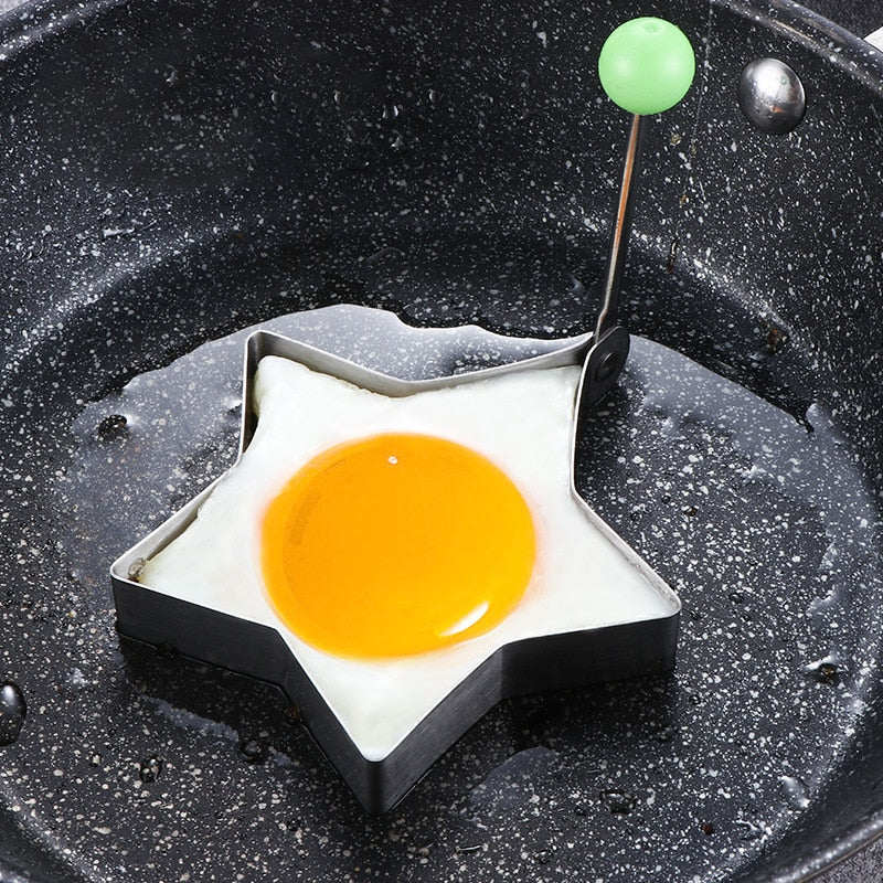 Egg Pancake, Ring Nonstick Pancake, Maker Mold Silicone Egg Cooker, Fried Egg Shapes