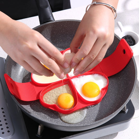 Egg Pancake, Ring Nonstick Pancake, Maker Mold Silicone Egg Cooker, Fried Egg Shapes
