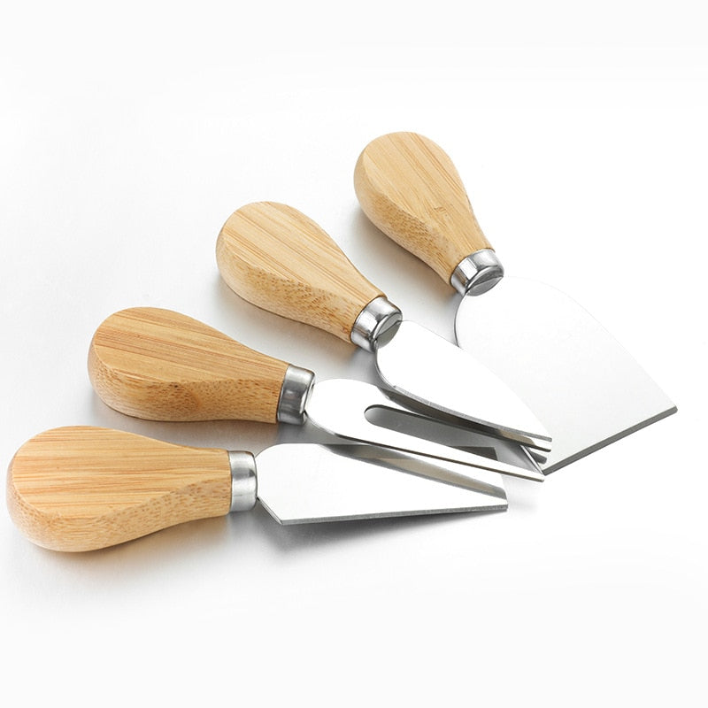 4pcs/set Wood Handle Knife Sets