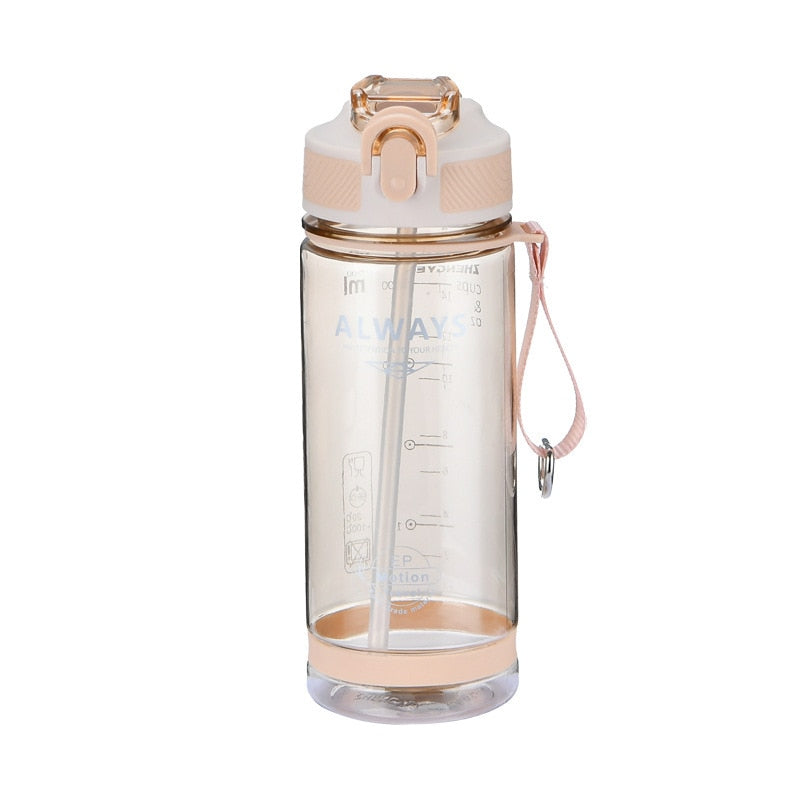 Sports Water Bottle With Straw