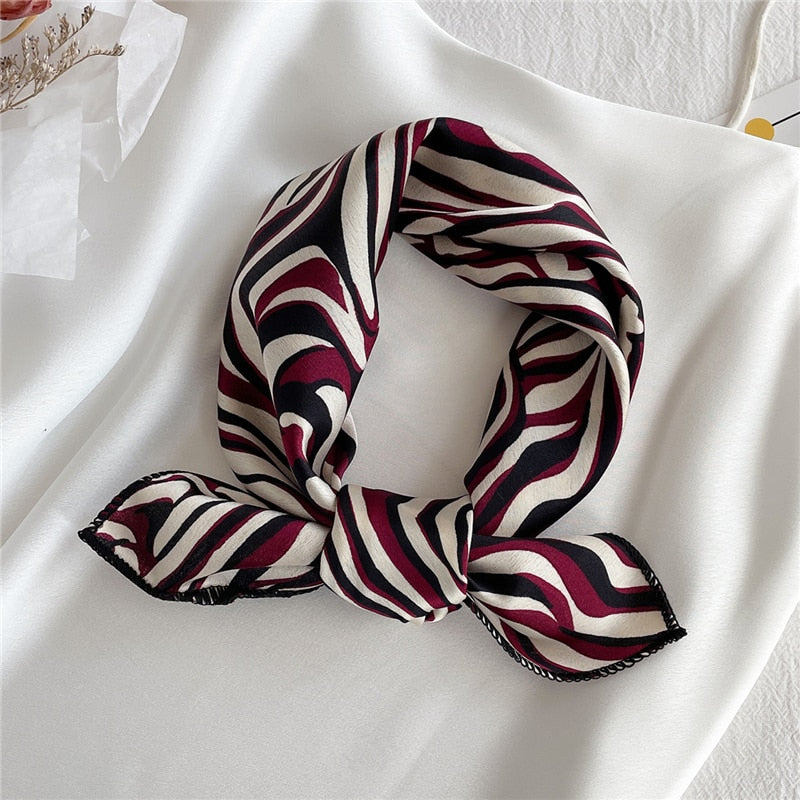 Square Silk Scarf, Bandana for Women