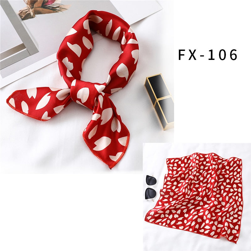 Square Silk Scarf, Bandana for Women