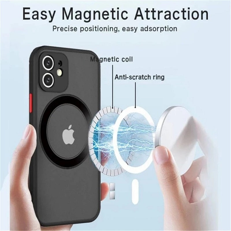 Magnetic For Magsafe Wireless Charge Phone Case