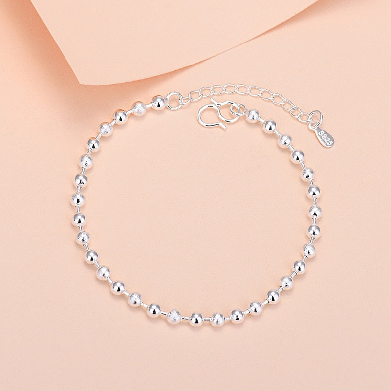 925 Sterling Silver Charm Bracelet For Women