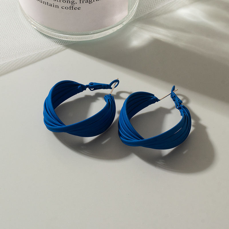 Blue Dangle Drop Earrings