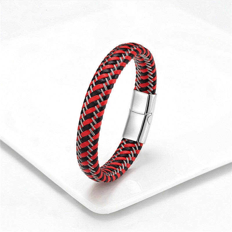 Men's Leather Rope Bracelet