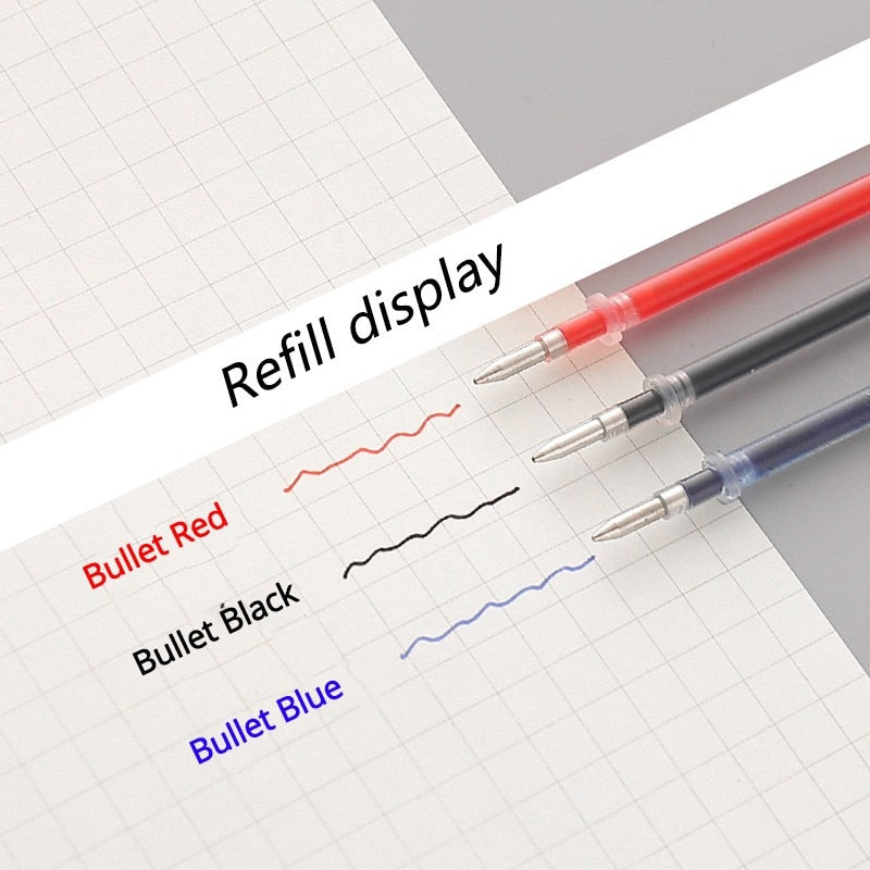 18/30 PCS Gel Pen Set, School supplies Black Blue Red ink Color, 0.5mm Ballpoint pen
