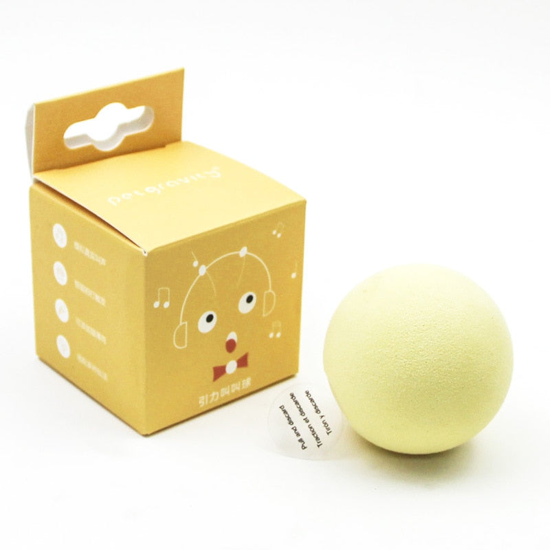 Smart Cat Toys, Interactive Ball Plush Electric Catnip Training Toy, Squeak Toy Ball