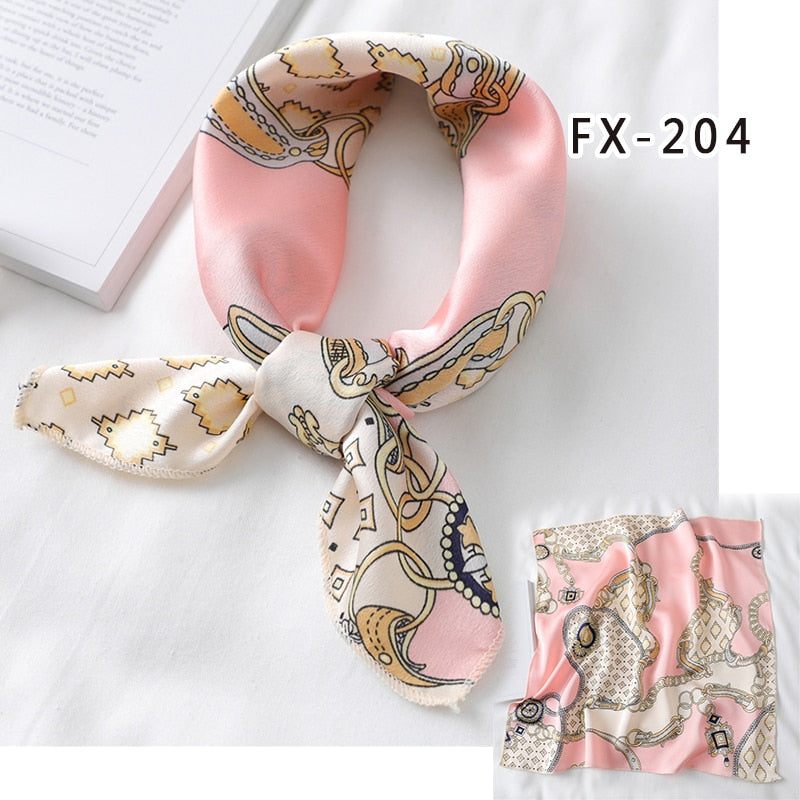 Square Silk Scarf, Bandana for Women