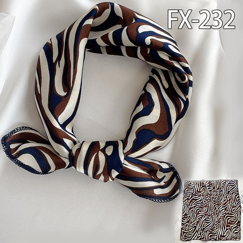 Square Silk Scarf, Bandana for Women