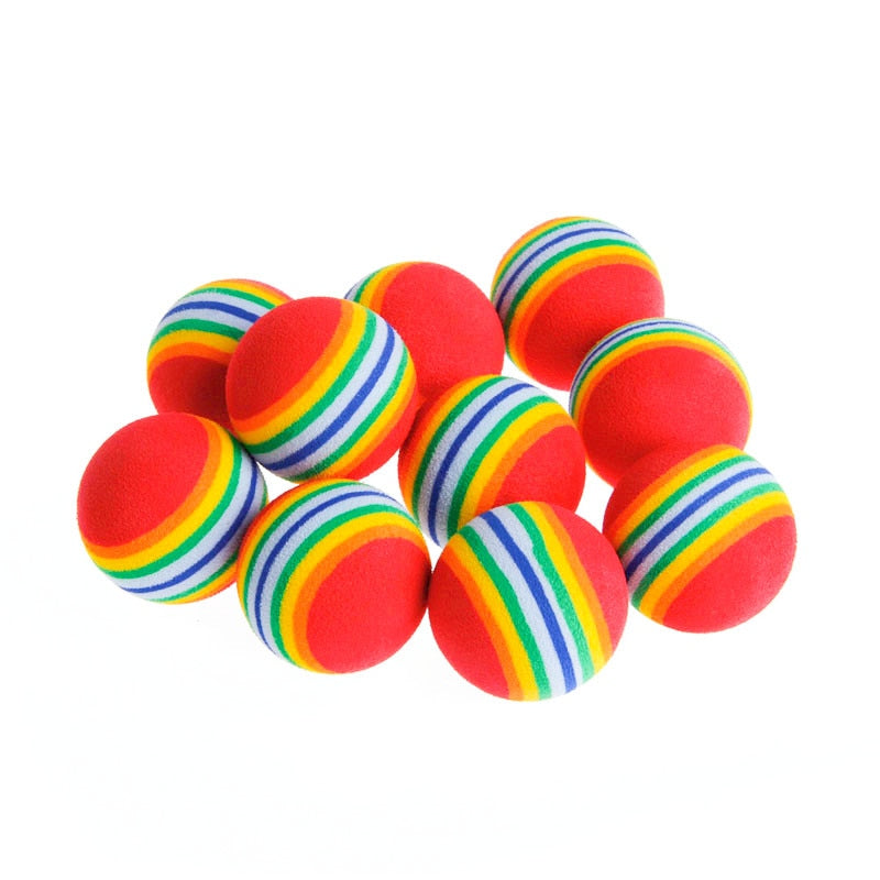 1pcs Cat Toys Ball Interactive, Cat Dog Play Chewing Rattle Scratch Ball Training Balls