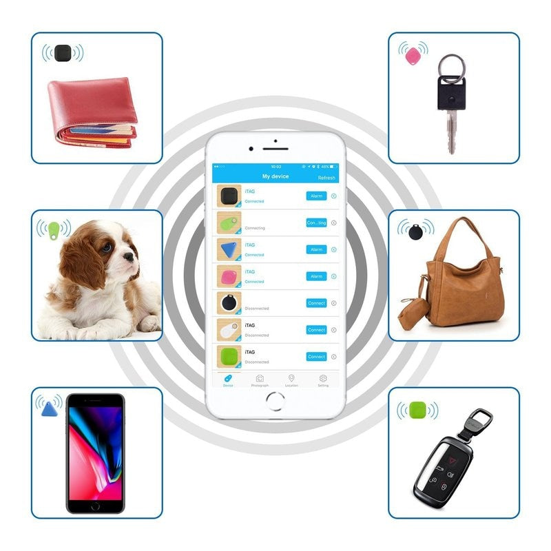 Mini GPS Tracker, Pet Key Tracker, Spy Gadget Key Finder, Wireless Location Tracker