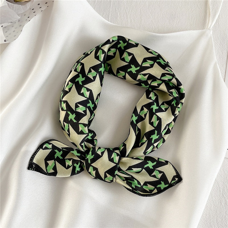 Square Silk Scarf, Bandana for Women