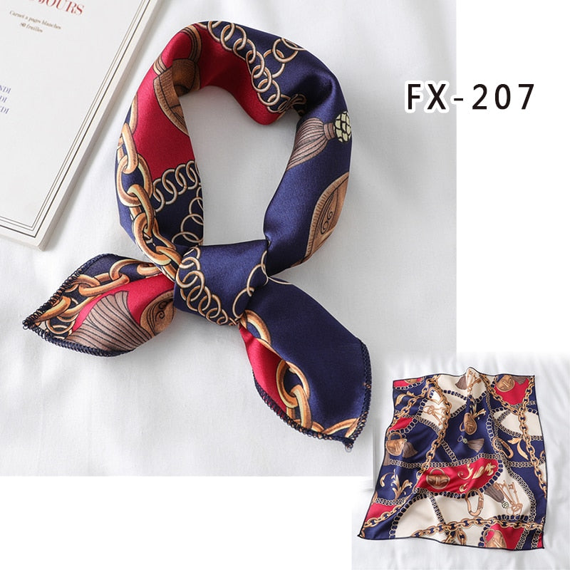 Square Silk Scarf, Bandana for Women