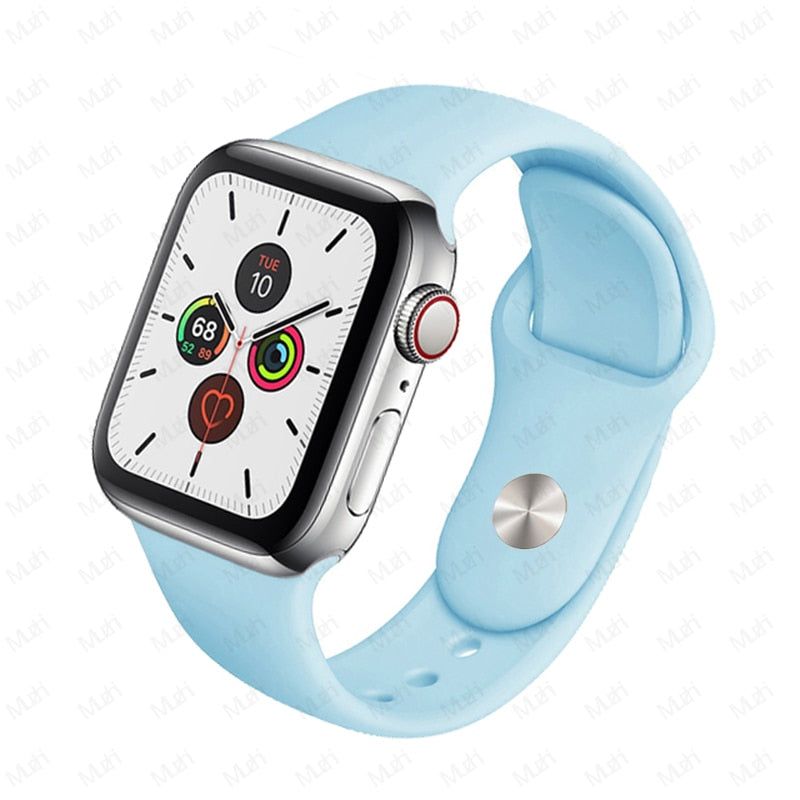 Strap For apple watch serie 7/8/Ultra, Silicone wristband bracelet